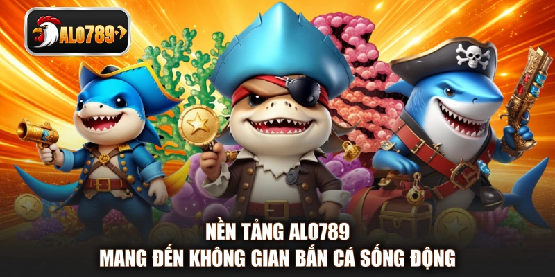 Nền tảng ALO789 mang đến không gian bắn cá sống động